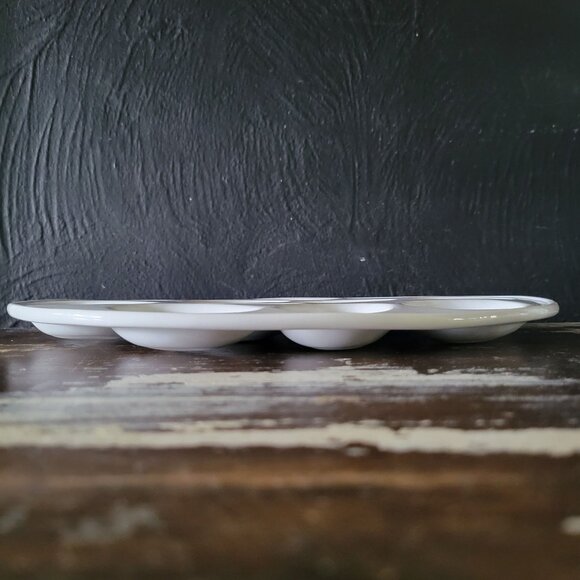 Sur La Table Porcelain Egg Platter, Egg-Shaped Deviled Egg Platter, Easter Eggs - Picture 5 of 5